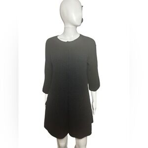 Eileen Fisher Black Wool Cardigan Sweater M Snap
